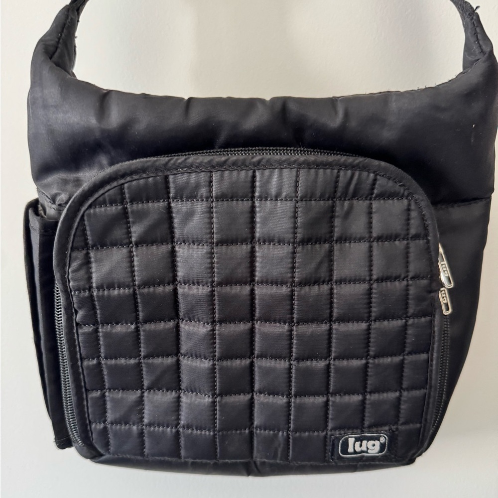 Lug Black Crossbody Bag